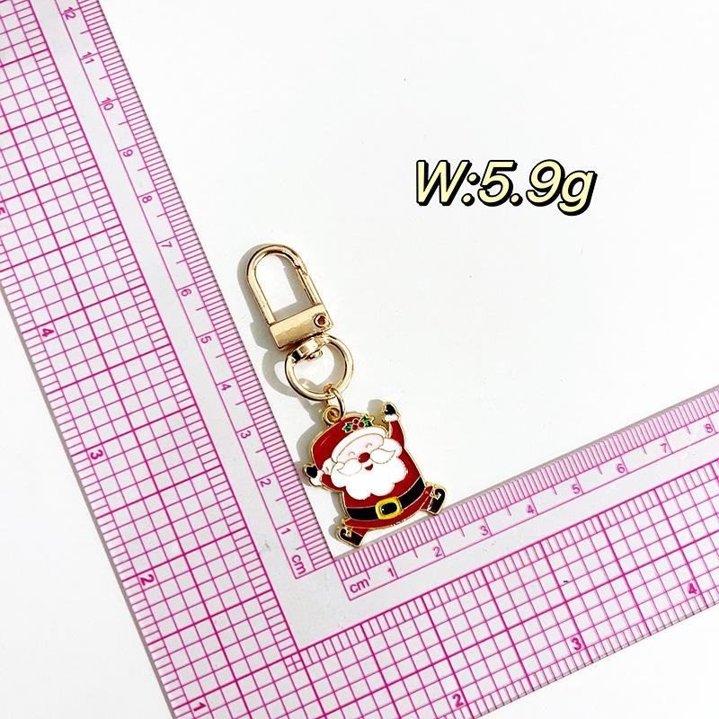 Santa Claus Tree Keychain Women's Ornament: Christmas Pendant for Car, Backpack, or Small Gift