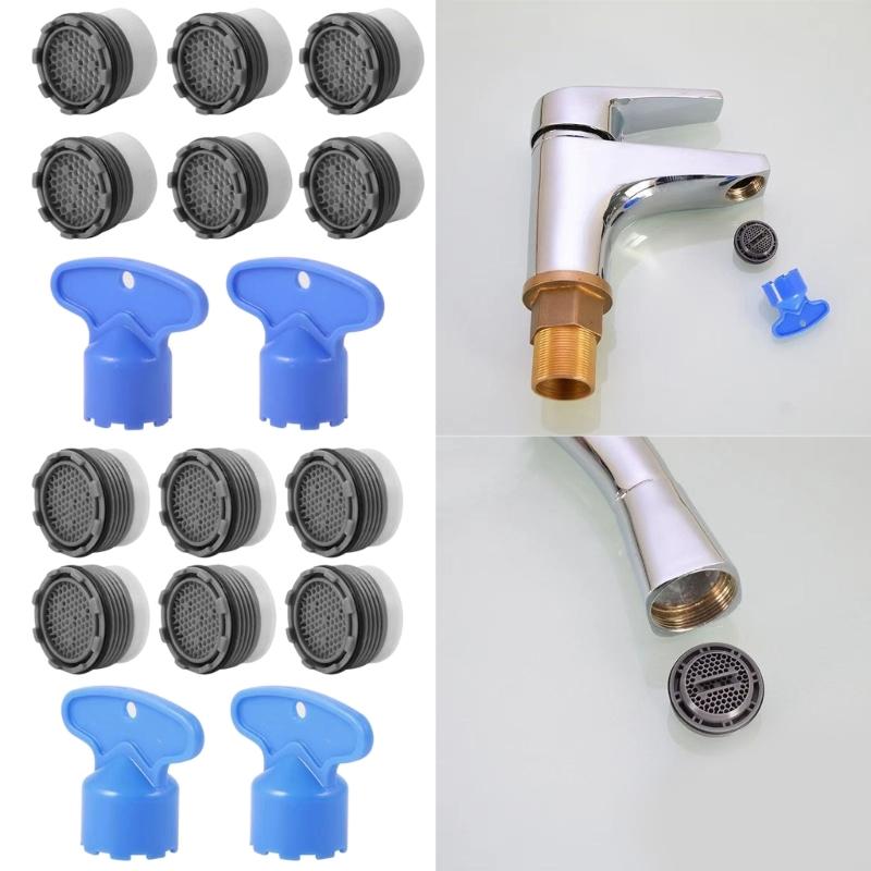 Aeratore per rubinetto di facile installazione con design in plastica resistente alla corrosione per aumentare la pressione dell'acqua e la filtrazione