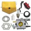 Carburetor Switch Fuel Air Filter Line For Husqvarna 55 50 51 Chainsaw 503281504, 530717901 W Coke Rod Lever Gasket Spark Plug