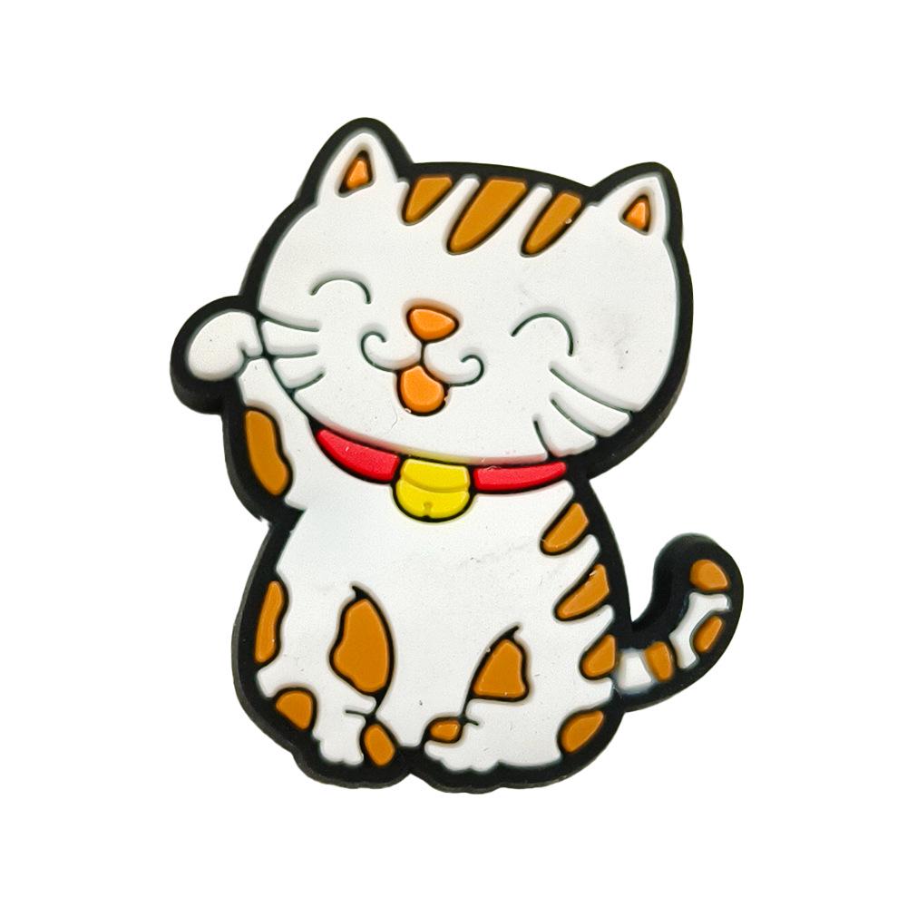 Cute Cartoon Cat Shoe Charms: Soft DIY Accessories for Garden Shoes
