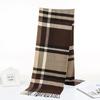 Men'S Winter Plaid Scarf Warm Women Cashmere Shawls Scarves Casual Tassel Scarfs Man Business Scarf Pashmina