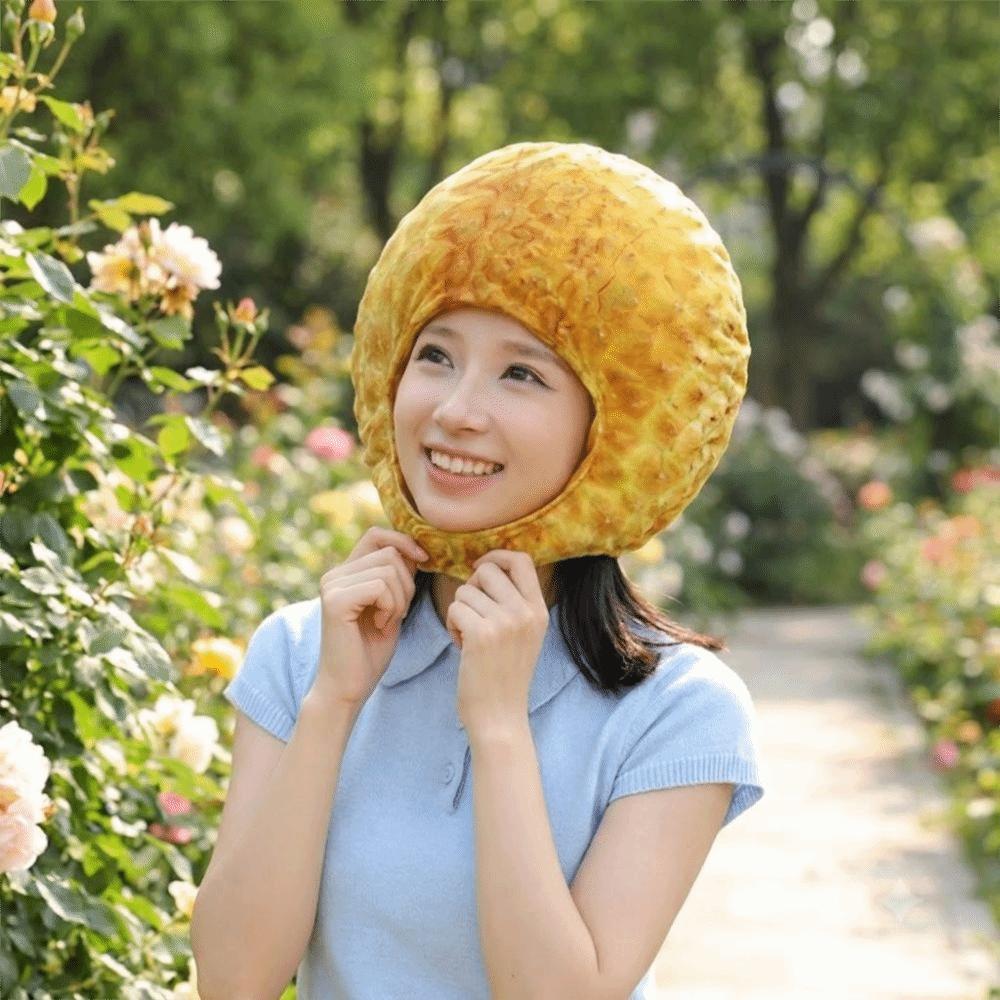 Cartoon Simulation Fruit Hat Unique Party Costume Head Cover Whimsical Food Shape Hat Themed Event