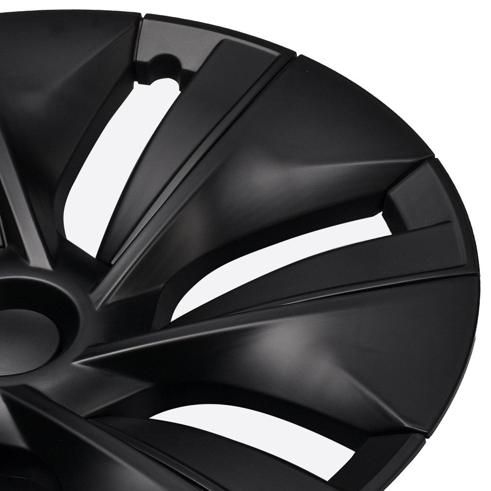 4pcs 19 Inch Car Wheel Trim Covers for Tesla Model Y Hub Rims Hub Caps Wheel Rims Cap Hubcap Cover Matte Black ABS Accessories