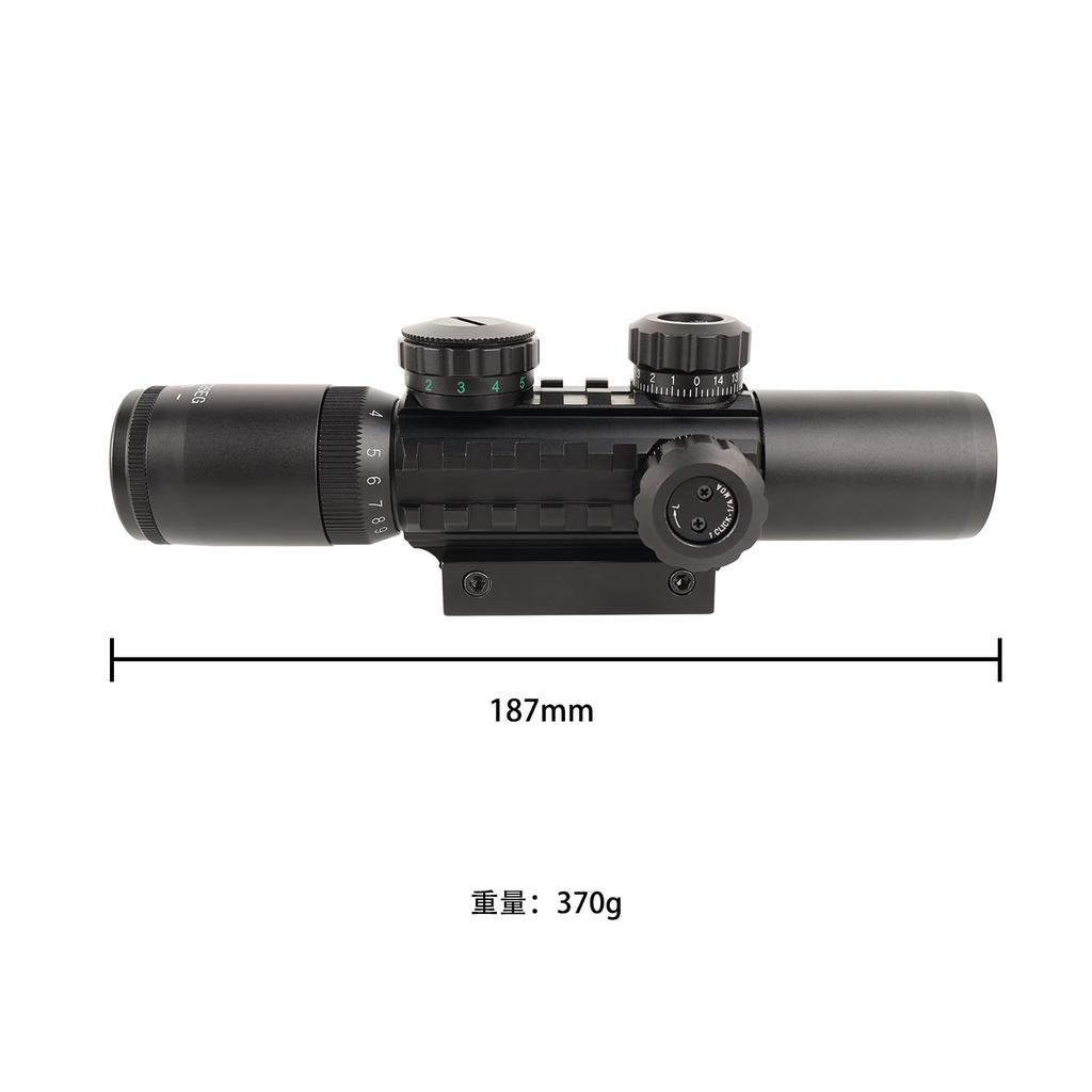 SKEERY Rifle Scope Variable Zoom Spider Scope Survival Game Scope 20mm Compatible C3-9x26EG
