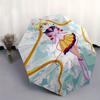"Sailor Moon" Anime Character Circular Art Print Poster Umbrella, Portable 3 Fold Compact Umbrella for Men & Women,S76