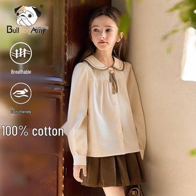 Girls' Embroidered Pure Cotton Blouse