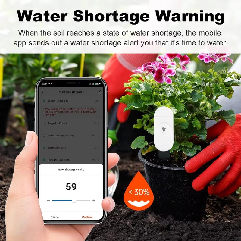 Tuya Smart Zigbee Soil Moisture Sensor Temperature Humidity Soil Tester Moisture Real Time Monitor Support Z2M in Home Assistant