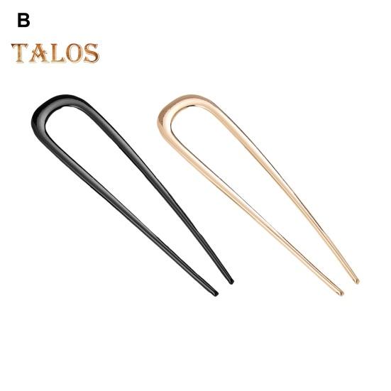 1/2/3 szt. U-kształtna spinka do włosów Lekka antypoślizgowa długa gruba spinka do włosów metalowa updo kok francuska spinka do włosów dla kobiet dziewcząt akcesoria do włosów