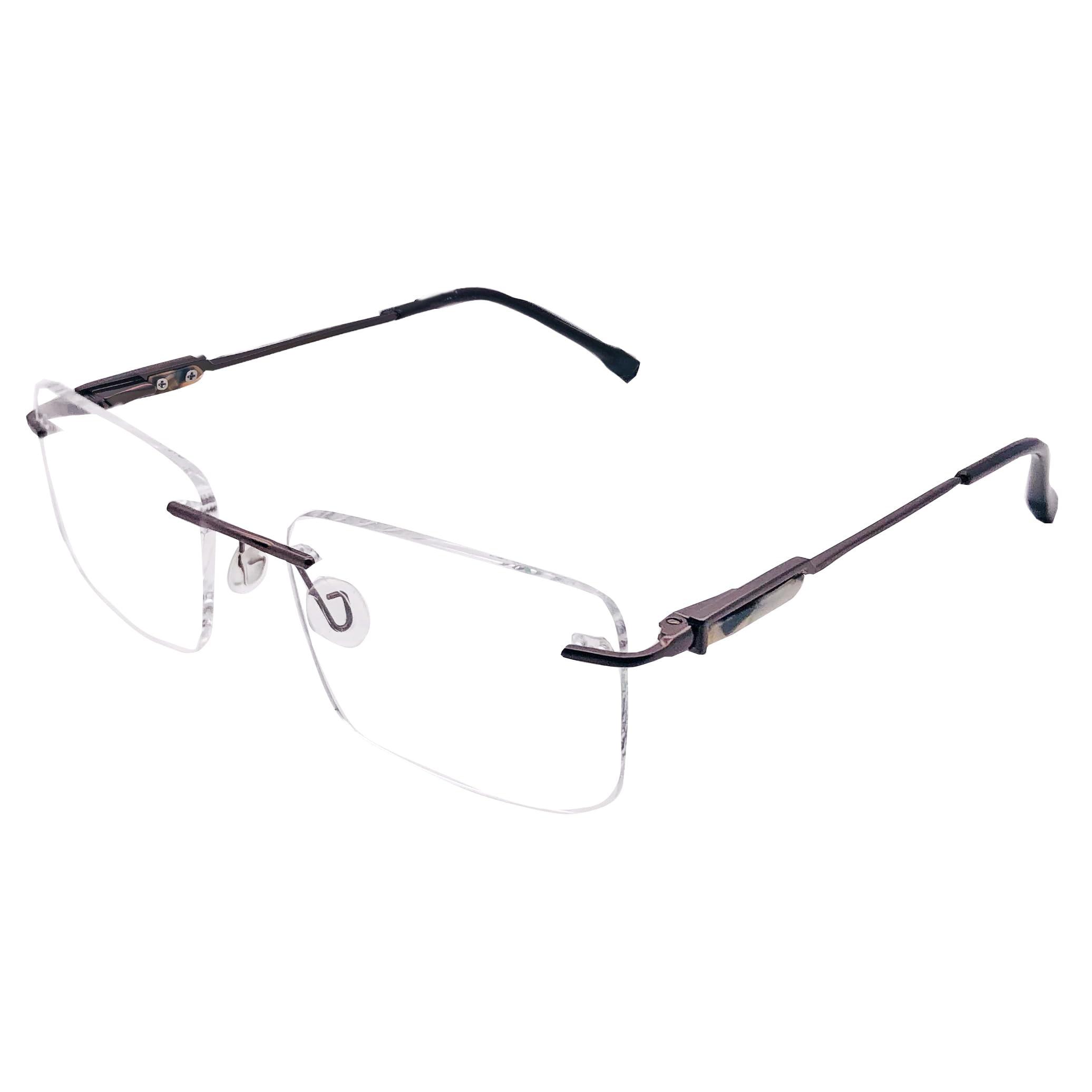 

RSINC RimLess frame/eyeglass Metal & Plastic For Men And Women, Titex Copper Brown 224808 53-17-140 | IB 21 | N1 Titex Copper Brown 224808 | IB 21