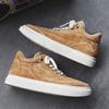 Italian Brand Fashionable Brown Thick Soled Sports Shoes Wear-resistant Non Slip Men's Casual Shoes Men's High Top Shoes