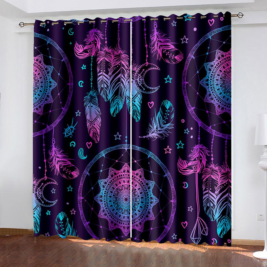 Room Darkening Window Curtain Thermal Blackout Curtain for Bedroom Living Room Darkening Drapes  Cortinas Para La Sala