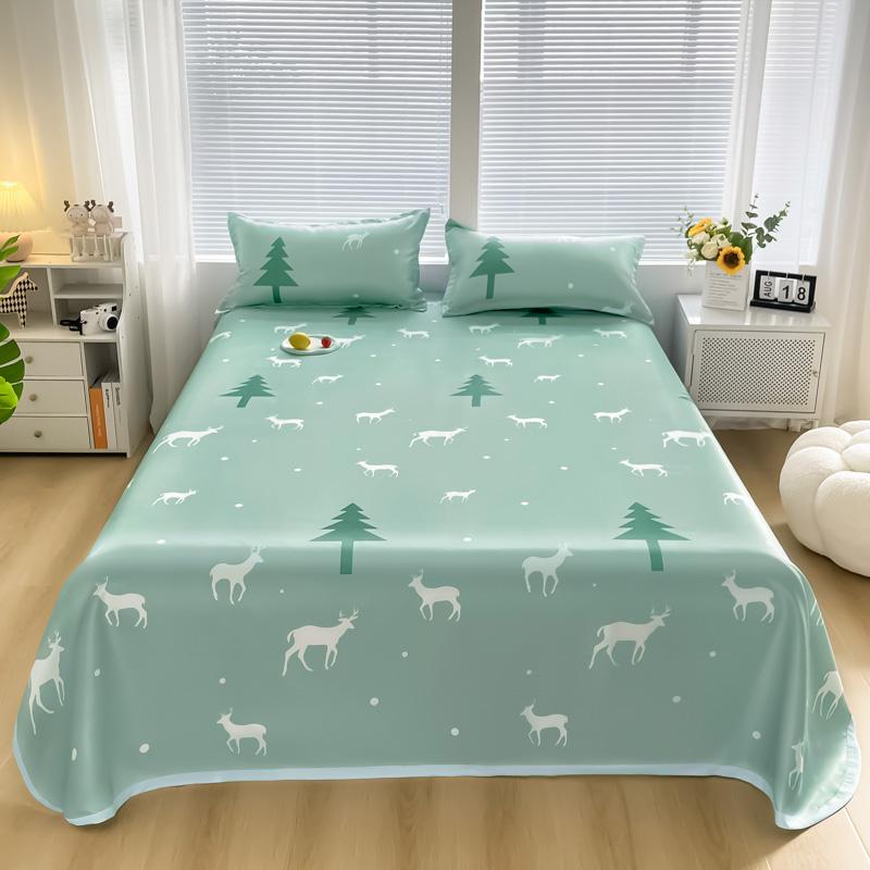 Vėsinanti plokščia paklodė su pagalvių užvalkalu Vasaros patalynė Lygi patalynė Namai Vienviečiai / karalienės dydžio paklodės rinkinys roupa de cama