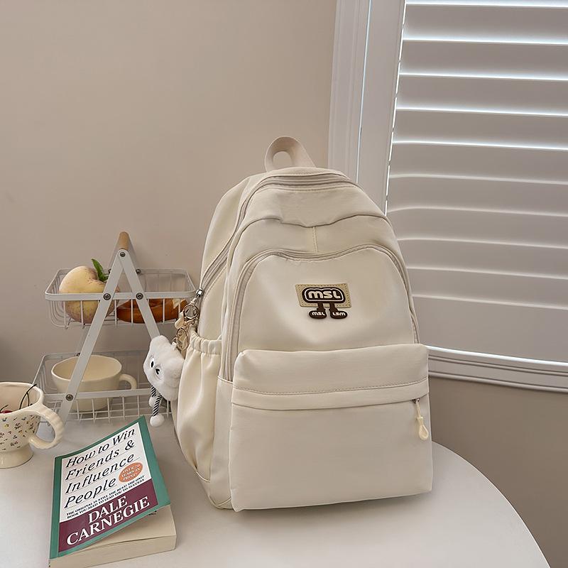 Schoolbag Japanese Simple Ins Niche Schoolbag Girls, Junior High School High School College Students Backpack Light Commuter Travel Backpack