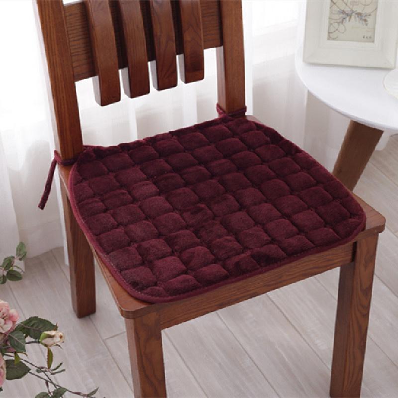 Plush Anti Slip Office Chair Cushion Home Computer Chair Cushion Living Room Dining Table Chair Cushion Machine Washable 40CM