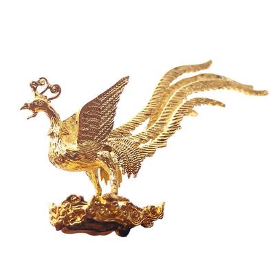 Antique Gold Phoenix Incense  Incense Stick Holder Zinc Alloy Aromatherapy Furnace Home Decor
