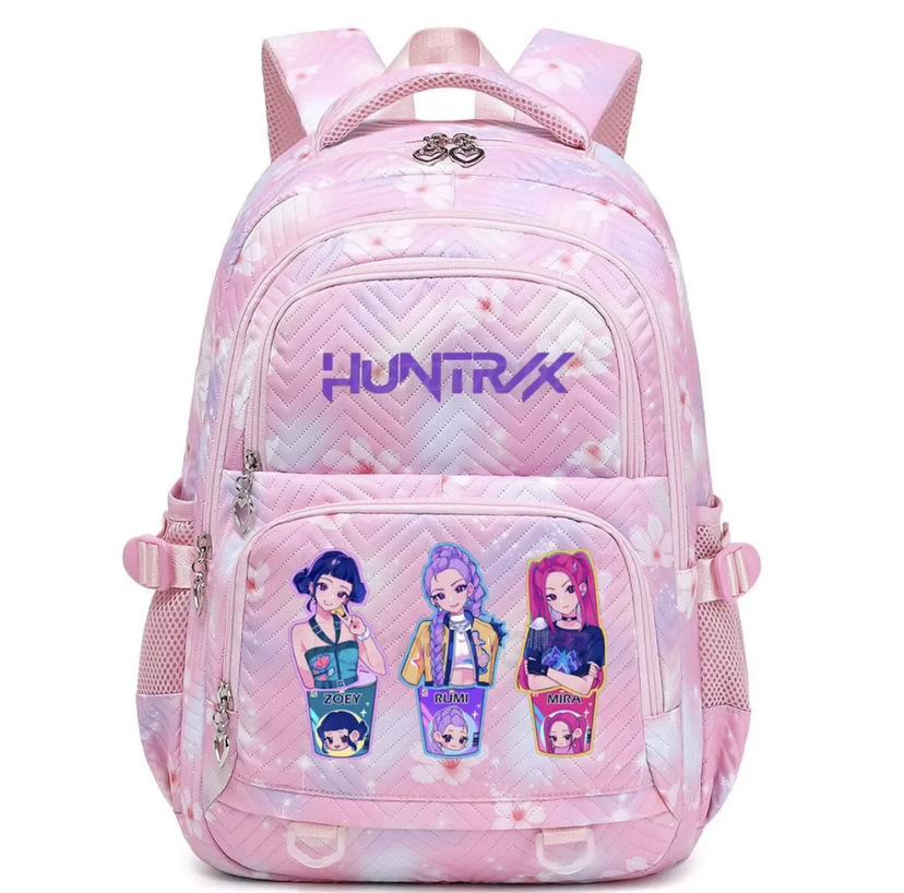 Peripheral printing large-capacity primary and secondary school schoolbags trendy backpacks lightweight and fashionable backpacks