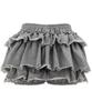 Plasma Sphere Tutu Tiered French Ferry Shirred Tiered Mini Skirt Pants_Gray