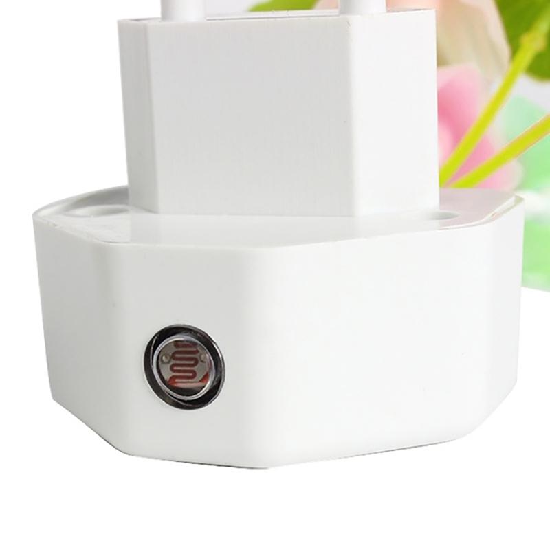 Romantic Led Night Light Mushroom Sensor Plug-In Wall Lamp Home Decor