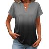 Dames tops: T-shirt met korte mouwen, zomerse V-hals shirts, werkblouses, zakelijke tunieken