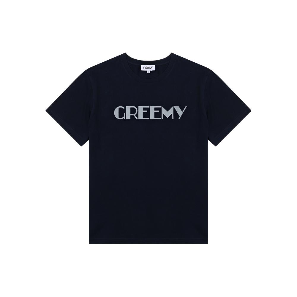 Grimi Simple Logo T-Shirt(Navy) S