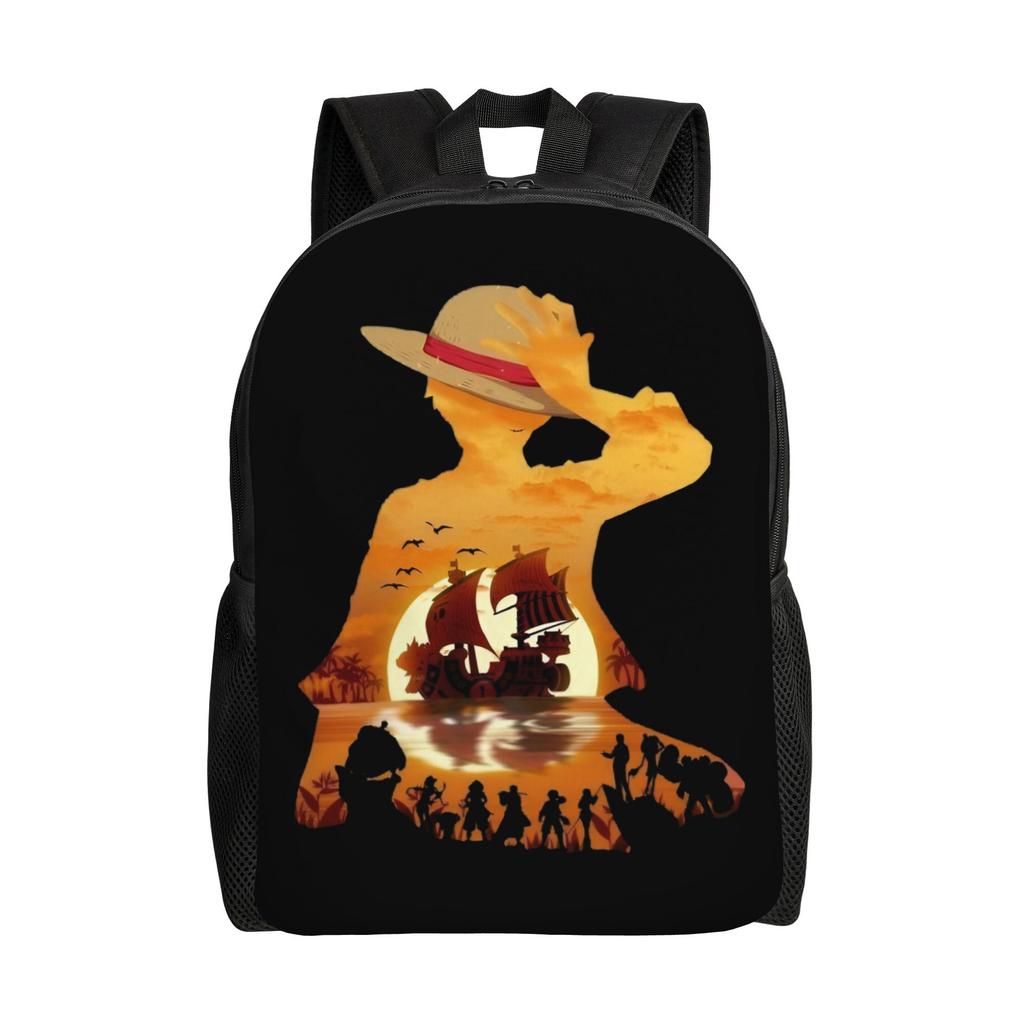 One Pieces Travel Backpack Women Men School Computer Bookbag Manga College Student Daypack Bags