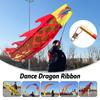 1.5/2/3M Dragon Dance Ribbon Pole Chinese Mascot Costume For Children Fitness Practise Party New Year Festival Activity Supplies