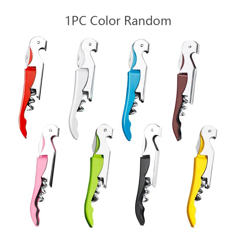 Multifunktionale 2-in-1-Flaschenöffner aus Edelstahl, Weinkorkenzieher, Korkenzieher, Bierdeckel-Entferner, Küchenhelfer, Bar-Zubehör