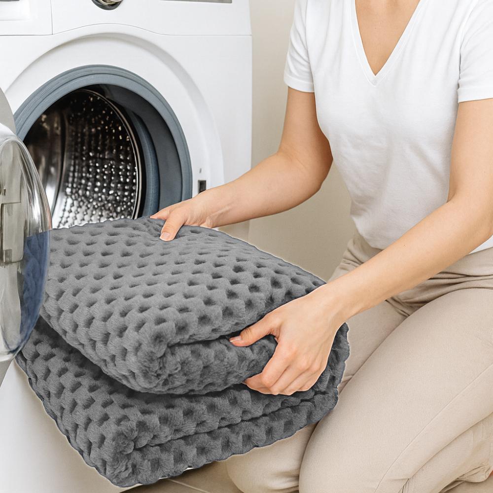 Blanket Bed Armchair Decoration Square Embossed 160x200cm Plaid Birthday Gift