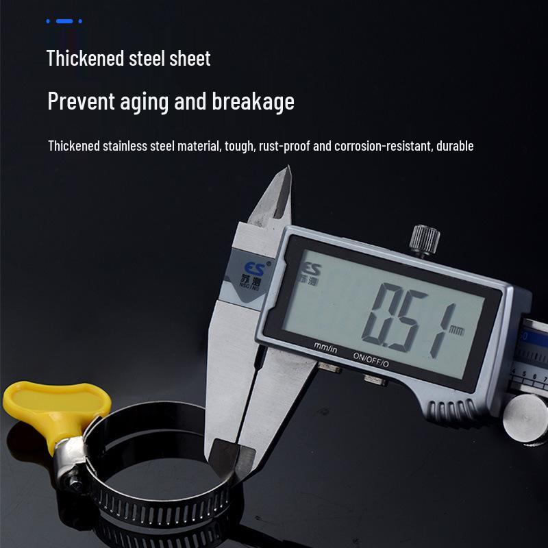 304 Stainless Steel Hose Clamp for Drainpipe Tightening