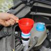 Car Refueling Funnel Detachable Telescopic Hose Long Mouth Gasoline Oil Funnels Portable Motorcycle Car Repair Filling Tools