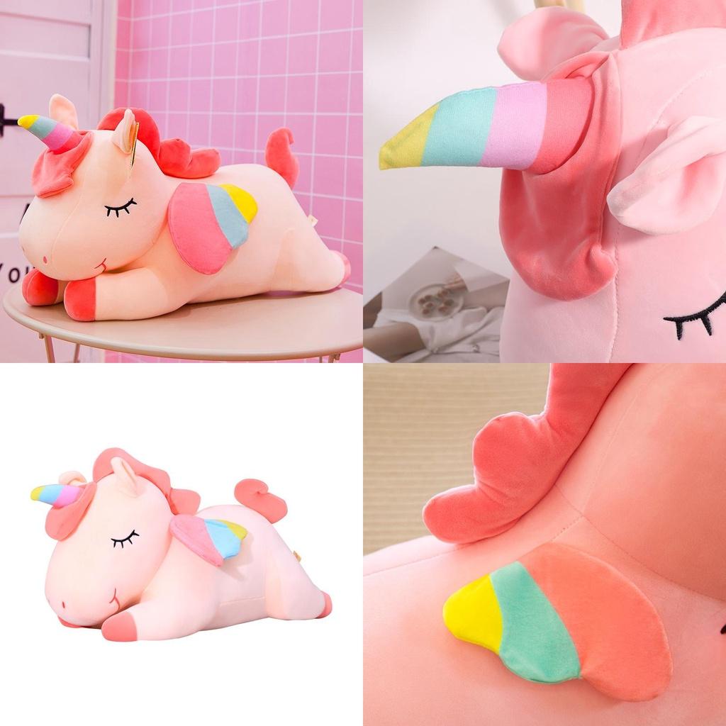 Adorabile Peluche Unicorno Morbido Giocattolo Bambola Cuscino Regalo Perfetto per il Compleanno dei Bambini