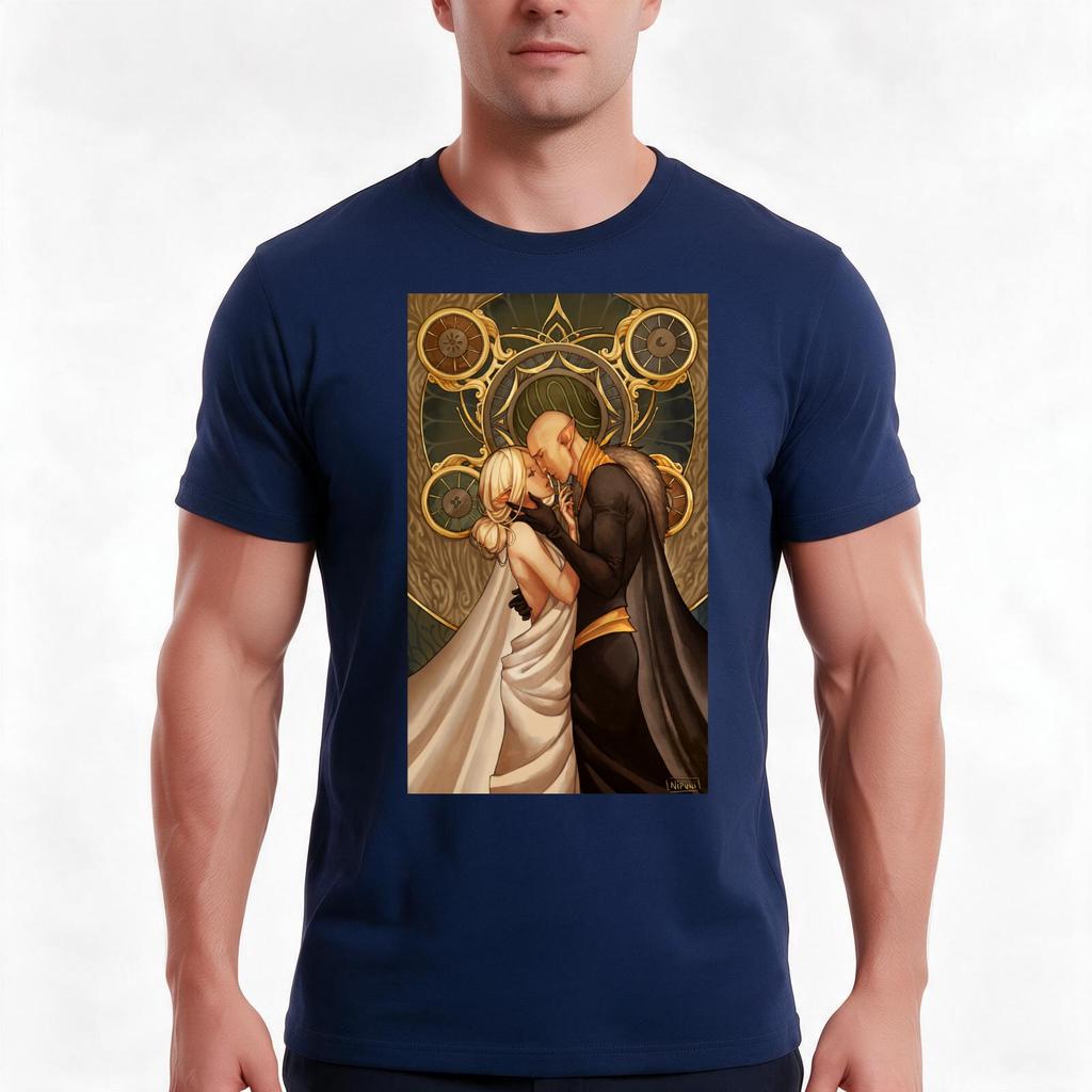 The Lovers Tshirt Summer Casual Cotton Tee Oversized Streetwear Tops Vintage Graphic Print Loose Fit Short Sleeve