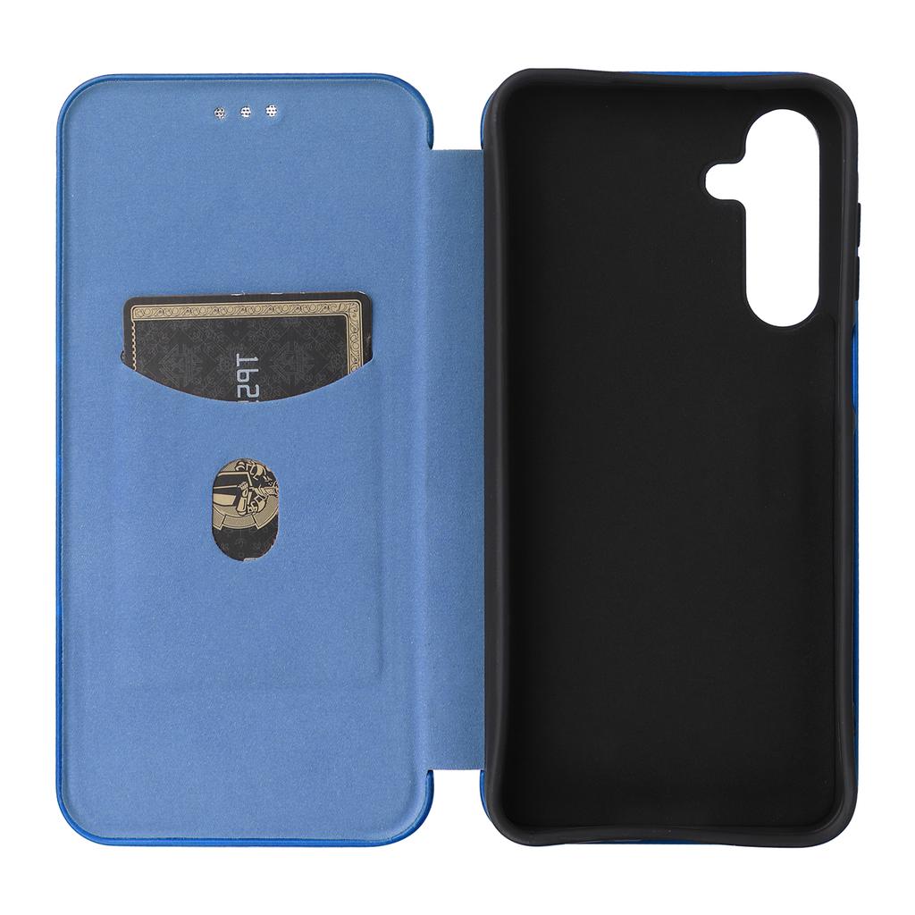 For Samsung Galaxy A16 5G/A16 4G Case Carbon Fiber Texture Drop-Proof PU Leather Phone Cover