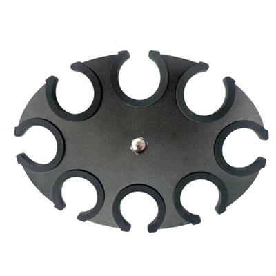 Multi Mikrofonhalter Organizer Runde Form Mikrofon Aufbewahrungsständer Ablage Ausgestattet mit Silikonhülle & Befestigungsschraube