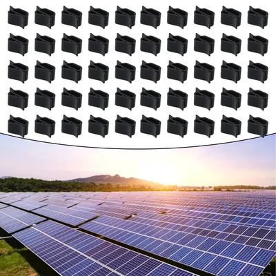 High Quality Solar Panel Clip Cable Mount Insulated PV Wire Temperature Resistant Wire Holder Organizer 50Pcs Outdoor
