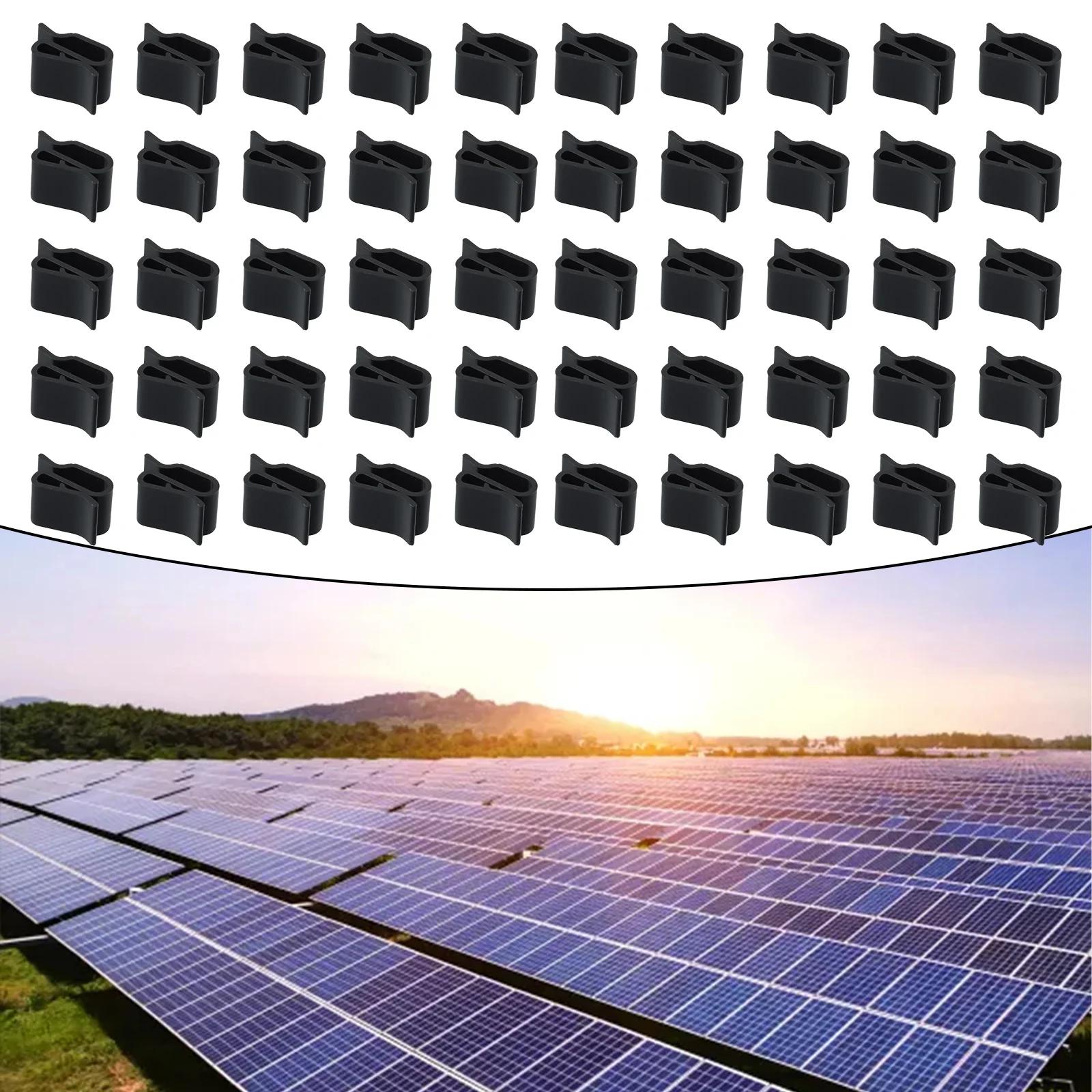 

High Quality Solar Panel Clip Cable Mount Insulated PV Wire Temperature Resistant Wire Holder Organizer 50Pcs Outdoor China Mainland