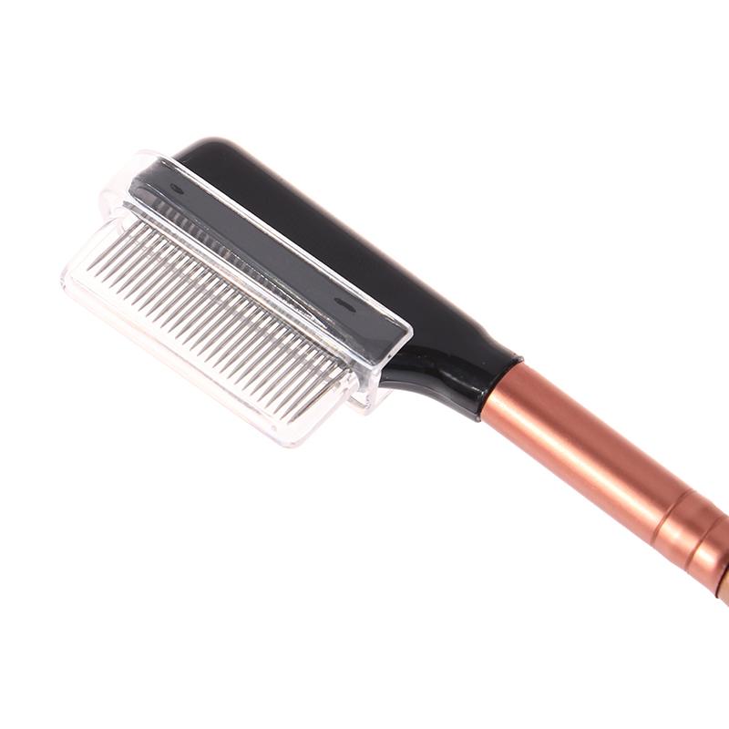 1PC Eyelash Comb Eyebrow Lash Brush Cosmetics Lash Separator Stainless Steel Professional Makeup Eyelash Brush Makeup