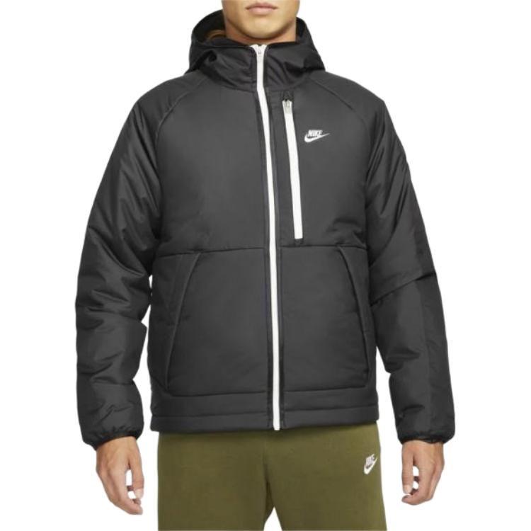 Nike Puffer Jackets Men's Black Hooded Moderate Other DD6858-010