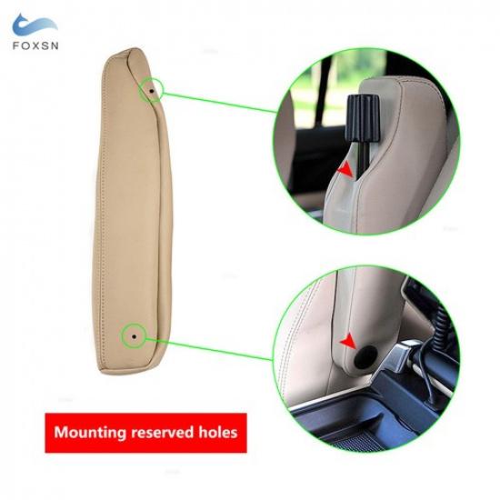 2* For Land Rover Discovery LR3 LR4 04-16 Seat Armrest Handle Leather Cover Tan