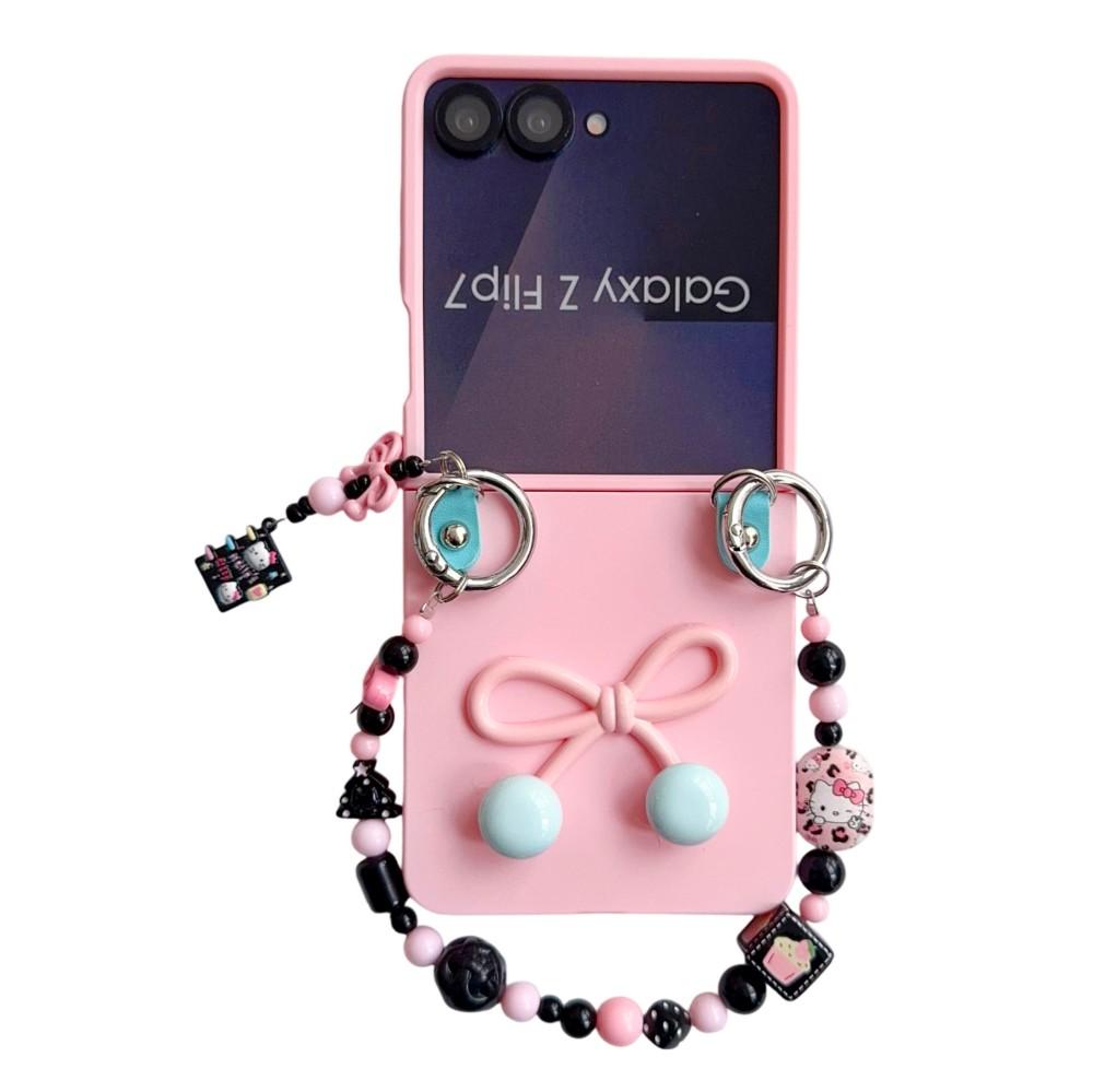 Bow Bracelet Phone Case For Samsung Galaxy Z Flip 7 5G PC Hard Shell Protective Shockproof Back Cover