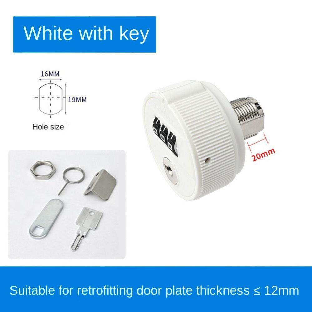 With Key Password Lock Zinc Alloy Drawer Lock New Combination Lock  Cabinet Mailbox