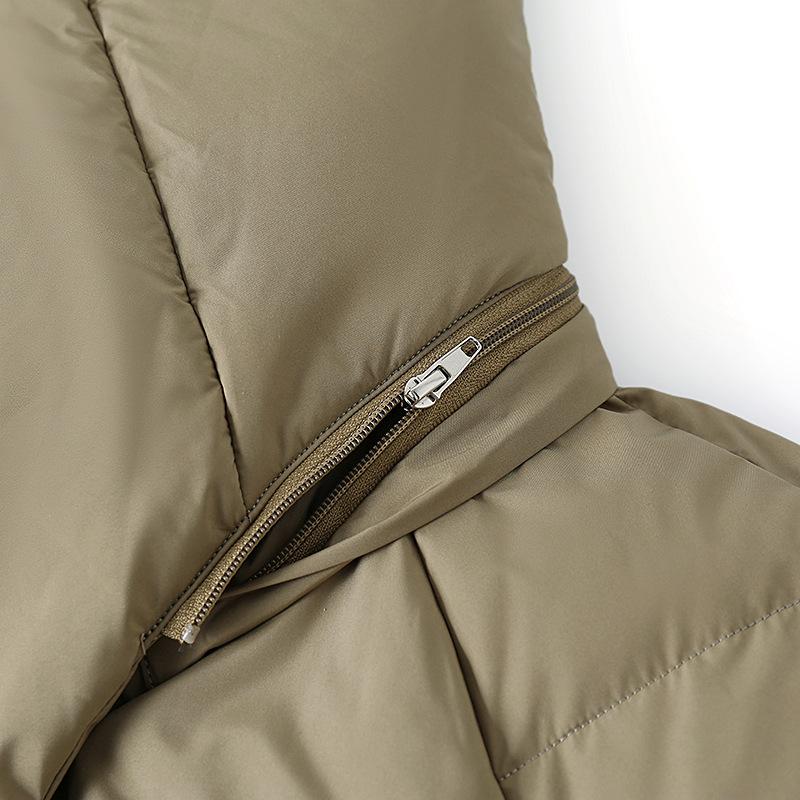 Down Jacket for Women Medium To Long Length Winter Thick and Warm Hooded Jacket for Middle-aged and Elderly Women