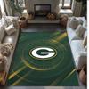 Tappeto in Velluto di Cristallo Green Bay Packers Morbido Anti?Tappetino Antiscivolo Comodo per Casa Soggiorno Camera da Letto Tappeto Decorativo