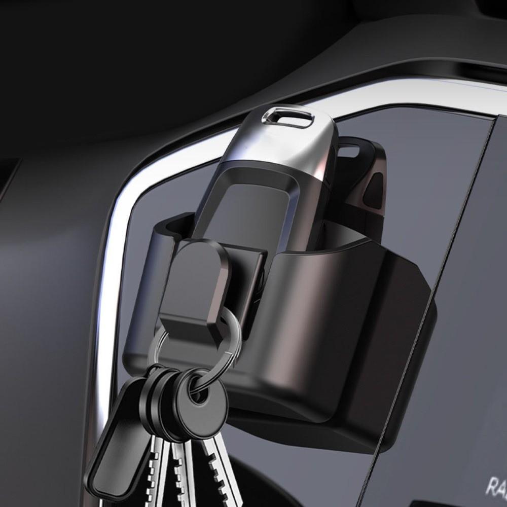 with Hanging Hook Car Interior Storage Box Adhesive Mount Dashboard Organizer  for Card Key Rack