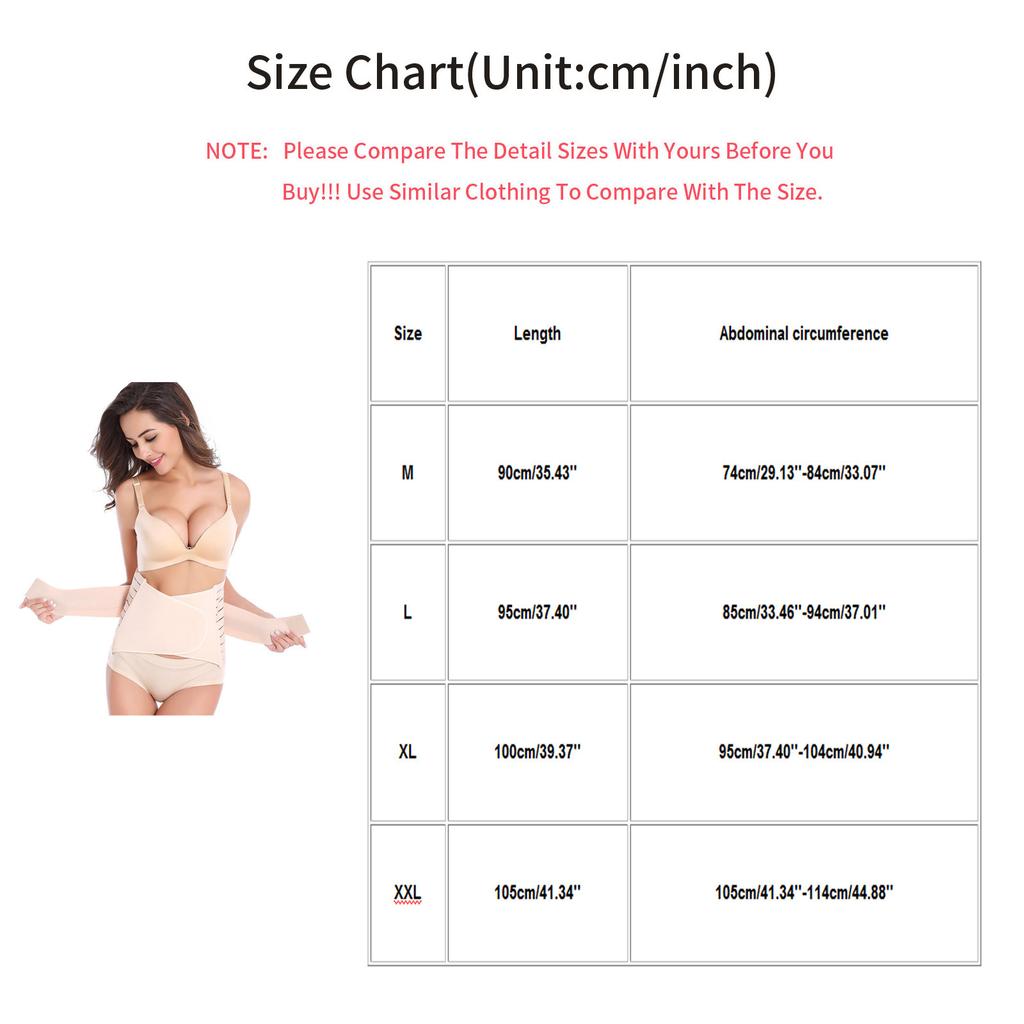 Postpartum Belly Wrap Recovery Belt  Band Binder Back Support Waist Shapewear