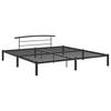 Black Metal Bed Frame 200x200 Cm