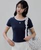 Kolallikeu Ringer Symbol T-Shirt Navy