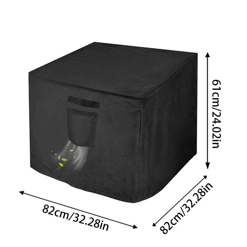 Copertura Impermeabile per Braciere da Esterno, Riparo Portatile Quadrato per Braciere da Spiaggia, Giardino, Balcone, Campeggio, Terrazza, Camper, Viaggio