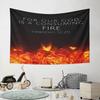 “Our God Is a Consuming Fire - Hebrews 12:29” Pattern Wall Hanging Tapestry Decorative Tapestry Home Decor for Bedroom and Living Room
