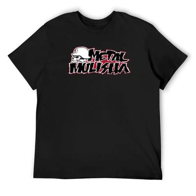T-Shirt Metal Mulisha Blue Archive Asciugatura Rapida Manica Corta Maglietta Uomo - Maglietta Estiva in Cotone Grafica da Uomo